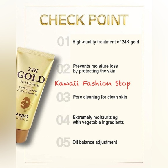 ANJO 24K GOLD PEEL OFF PACK (100ml / 3.38 fl. oz.) - Picture 4 of 5